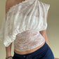 Cai Button Top - Lace