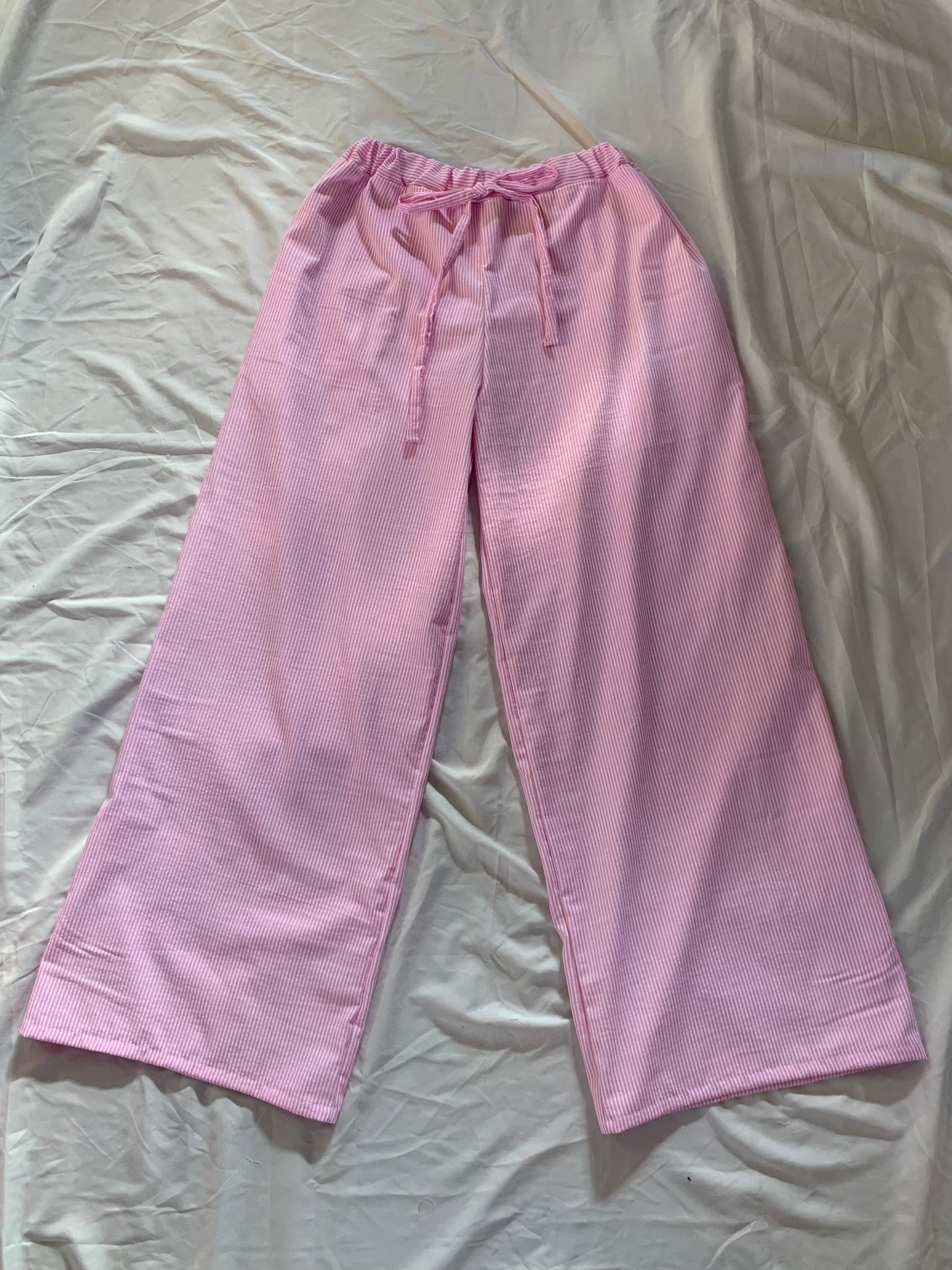 Sybil Stripe Pant ft. Pink Stripe Bow